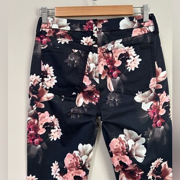 JEN7 by 7 For All Mankind Floral Print Ankle Skinny Jeans - Picture 11 of 14